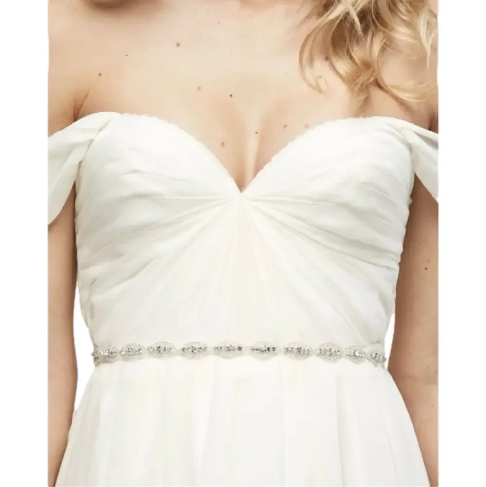 Untamed Petals Pearl Ivory belt/head piece bridal accessory ribbon accessories